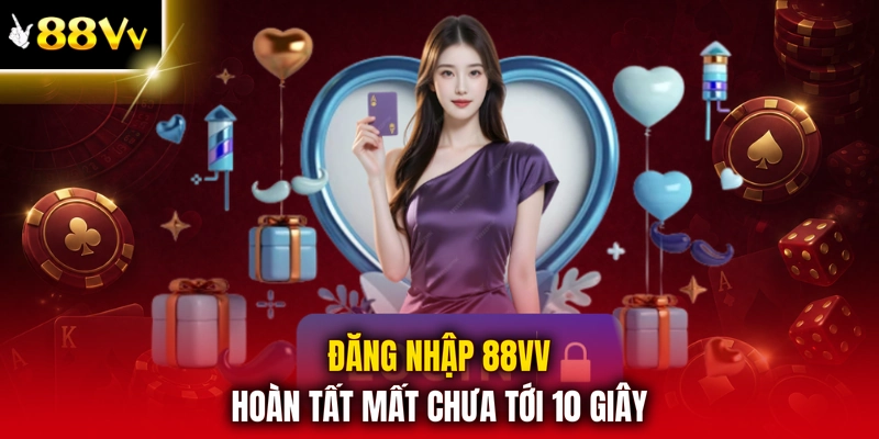 Đăng nhập 88VV hoàn tất mất chưa tới 10 giây